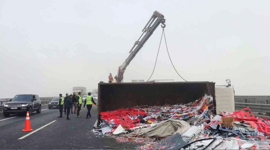 Kuzey Marmara otoyolunda her g�n kaza oluyor