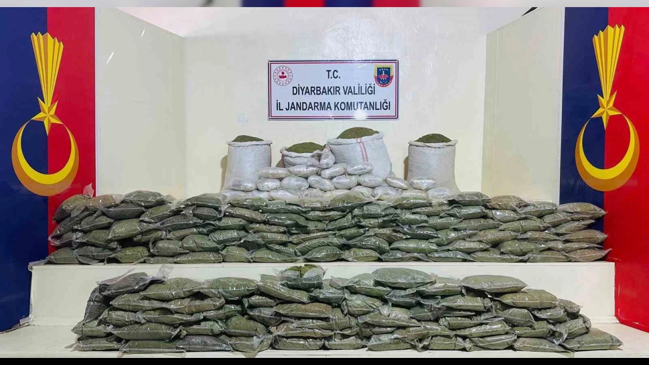 Lice'de 285 kilo esrar ele ge�irildi