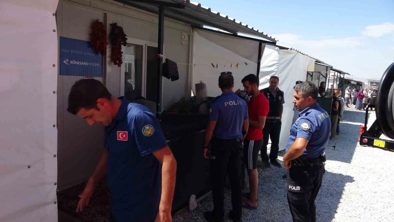 Malatya'da konteyner kentte korkutan yang�n