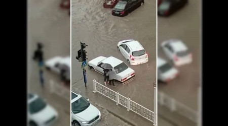 Niğde’de sağanak yağış