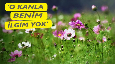 O kanla benim ilgim yok 