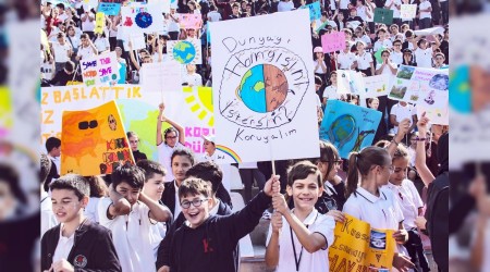Öğrencilerden 'iklim' eylemi