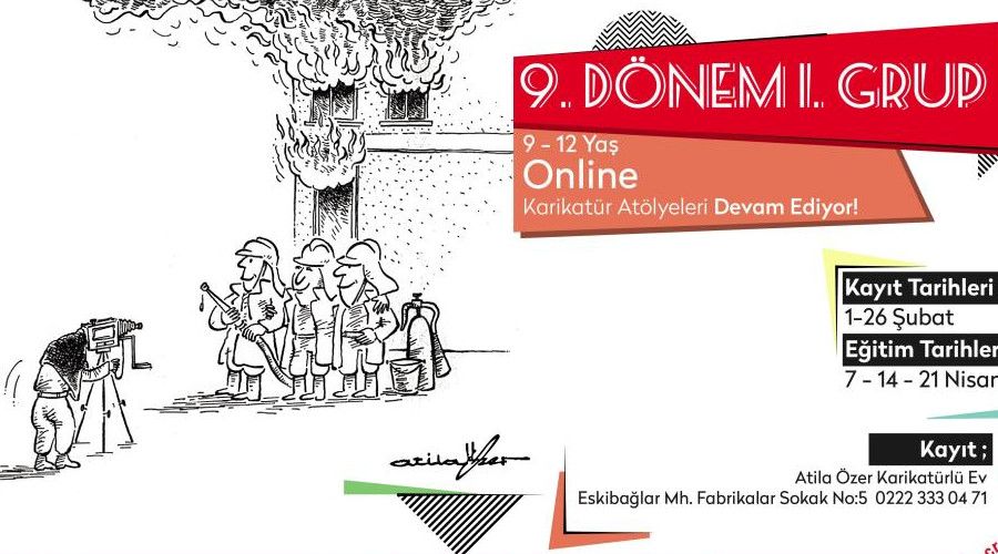 Online Karikatür Atölyeleri için kayıtlar devam ediyor