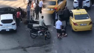 Ortalığı birbirine katan alkollü şahsa meydan dayağı attılar