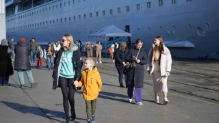 Rus turist taşıyan kruvaziyer Samsun'a geldi