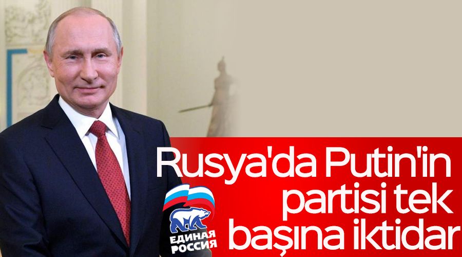 Rusya'da Putin'in partisi tek başına iktidar