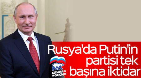 Rusya'da Putin'in partisi tek bana iktidar 