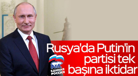 Rusya'da Putin'in partisi tek başına iktidar