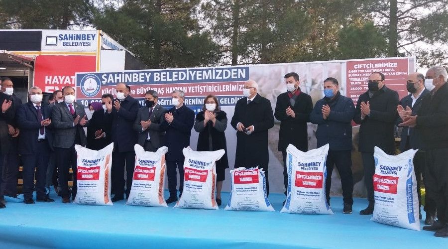 Şahinbey'de çiftçiye 10 bin ton yem desteği