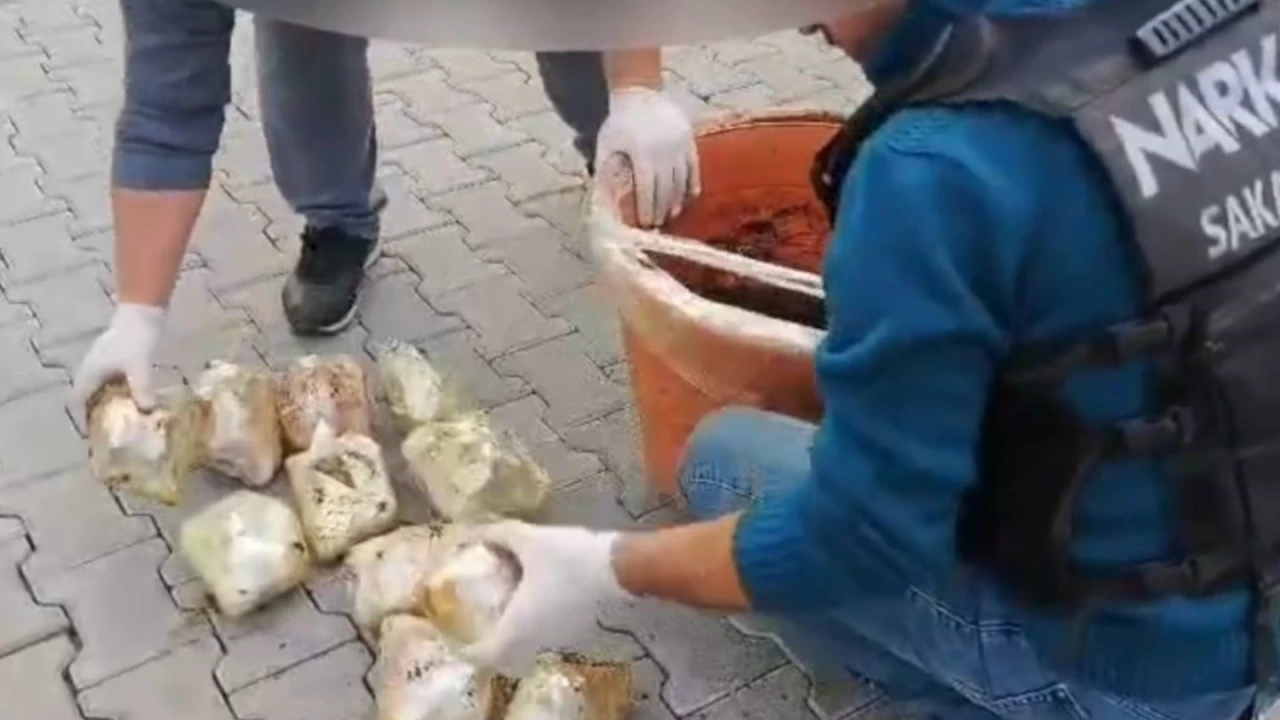 Saksıdan ve kargo kamyonundan 46 kilo 700 gram uyuşturucu çıktı