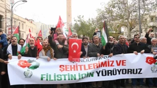 Şanlıurfalılar Filistin ve şehitler için yürüdü