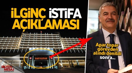 Sayıştay'dan ilginç istifa açıklaması