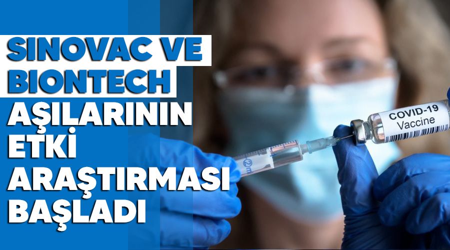 Sinovac ve BioNTech aşılarının etki araştırması başladı