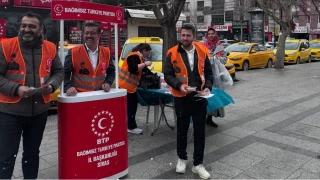 Sivas İstasyon Caddesi’nde Haydar Baş sevdası: BTP’den dualı ikram