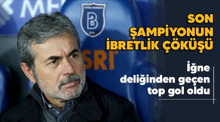 Son şampiyonun ibretlik çöküşü, iğne deliğinden geçen top gol oldu