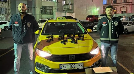 Taksiden cephanelik çıktı