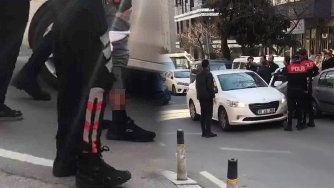 Ters y�ne giren polis, tart��t��� s�r�c�y� baca��ndan vurdu