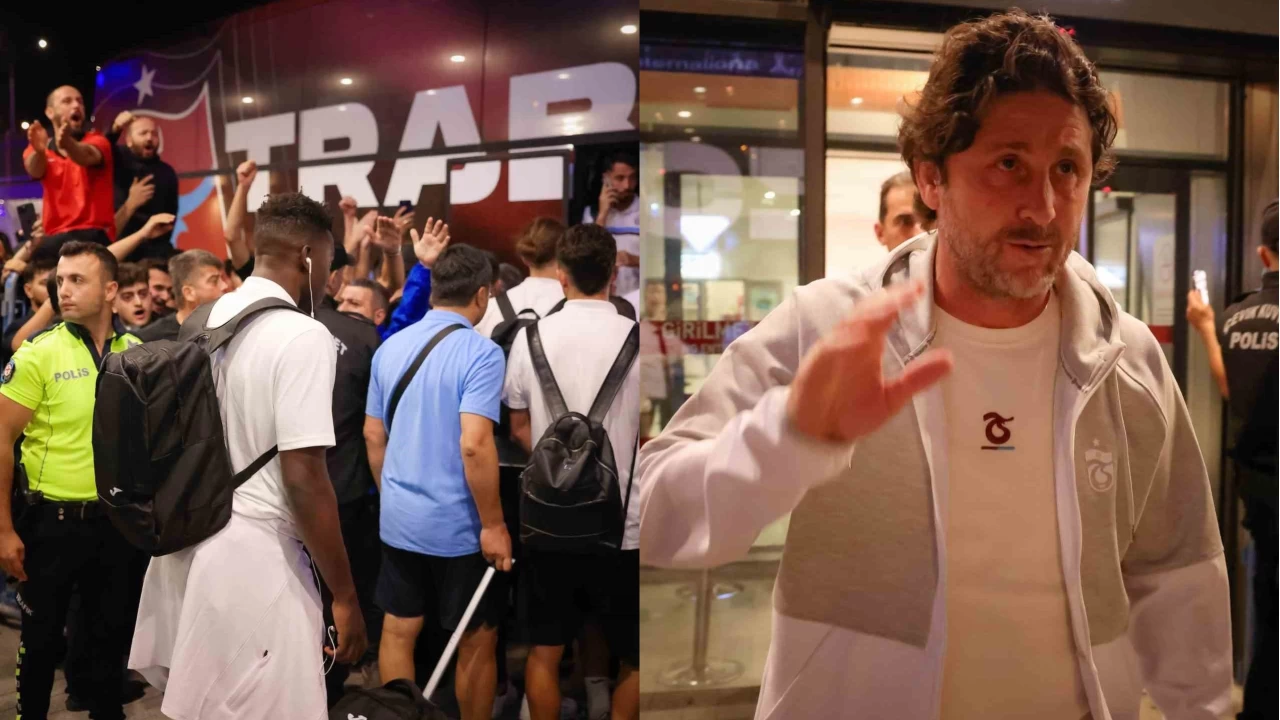 Trabzonspor taraftarndan takma destek