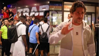 Trabzonspor taraftarndan takma destek