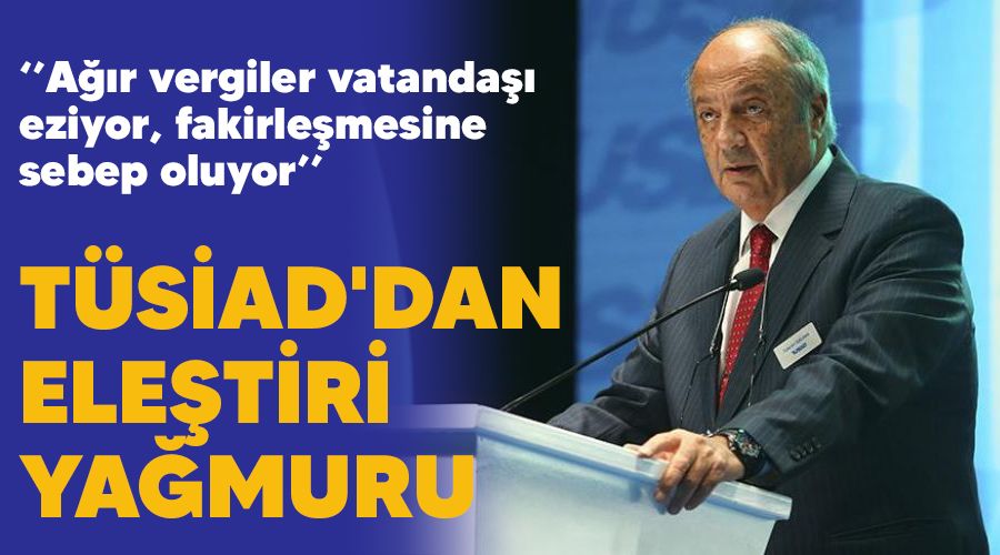 TÜSİAD'dan eleştiri yağmuru