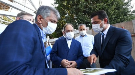 Vali Yerlikaya Kariye Camii çalışmalarında