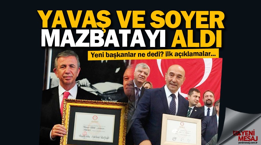 Yavaş ve Soyer görevi devraldı