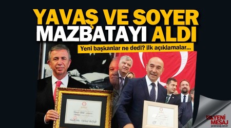 Yavaş ve Soyer görevi devraldı