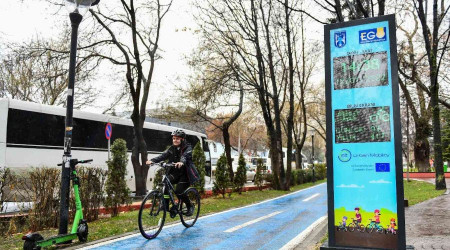 Yerli ve milli bisiklet sayaçları bisiklet yollarında kullanılmaya başlandı