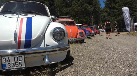 Yzlerce Vosvos tutkunu Bursa'da bulutu