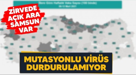 Zirvede açık ara Samsun var, mutasyonlu virüs durdurulamıyor