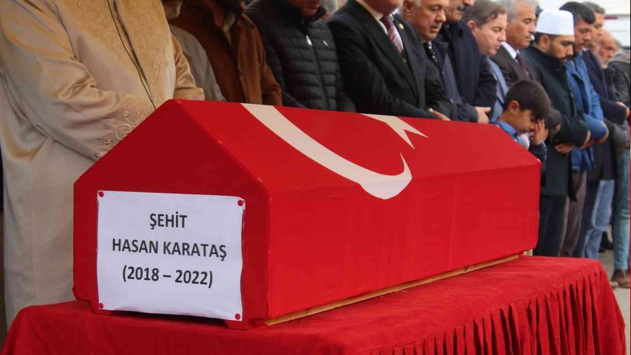 5 yaşındaki şehit, son yolculuğuna uğurlandı
