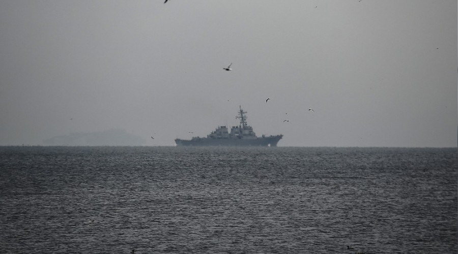 ABD sava gemisi stanbul Boaz'ndan geti