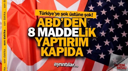 ABD'den 8 alanda yaptırım gelebilir