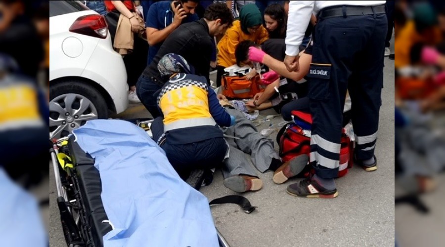 Acilden ko�up gelen doktor hayat kurtard� 