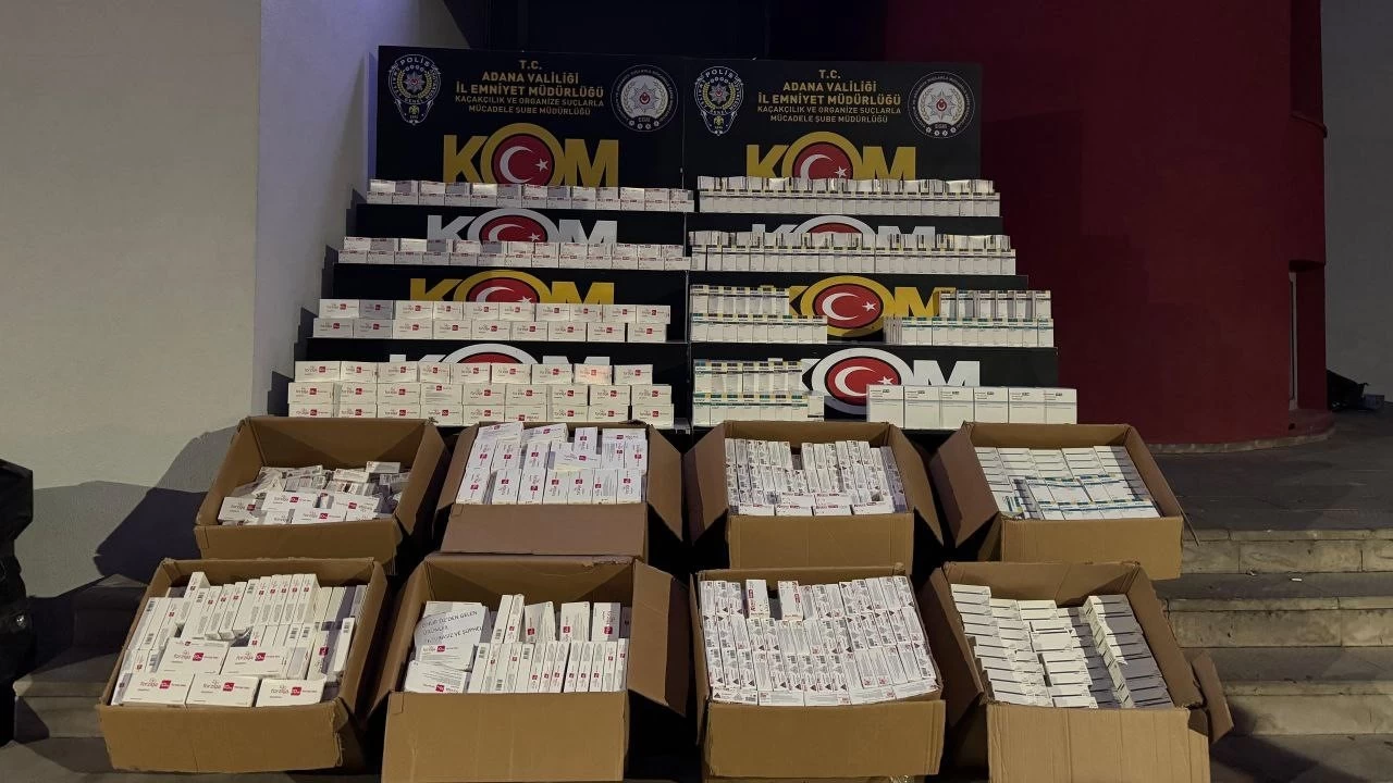 Adana'da 107 bin 64 adet kaçak ilaç ele geçirildi
