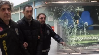 Ağabeyine kızıp 35 aracın camını kıran şüpheli tutuklandı