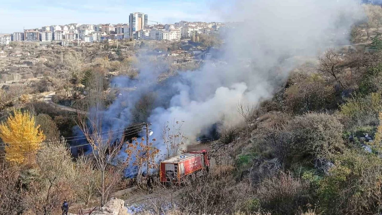 Ankara'da p yangn kontrol altna alnd