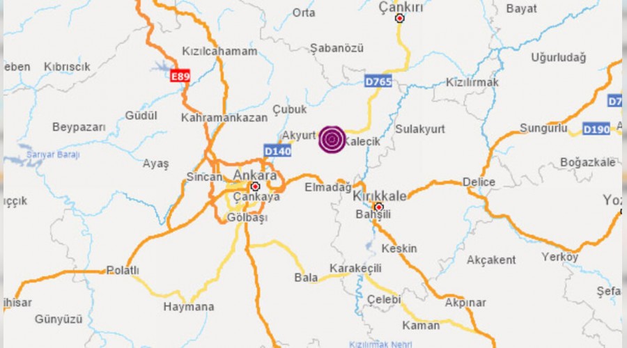 Ankara'da korkutan deprem