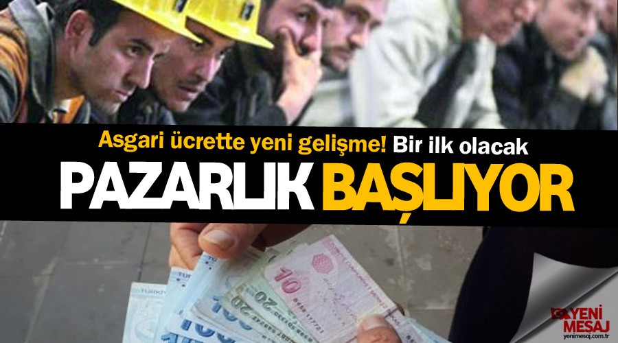 Asgari ücrette pazarlık başlıyor