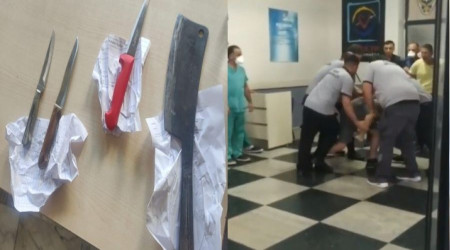 Baba-oğul 3 bıçak 1 satır ile hasta ziyaretine gitmişler