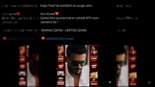 Bahis sayfasından Engin Polat reklamı