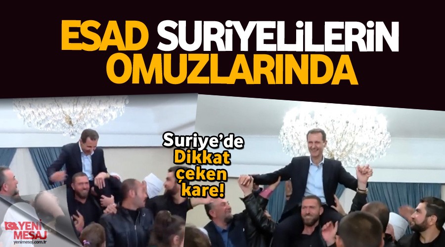 Be�ar Esad Suriyelilerin omuzlar�nda