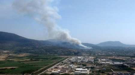 Bir yangın da Dalaman'da başladı