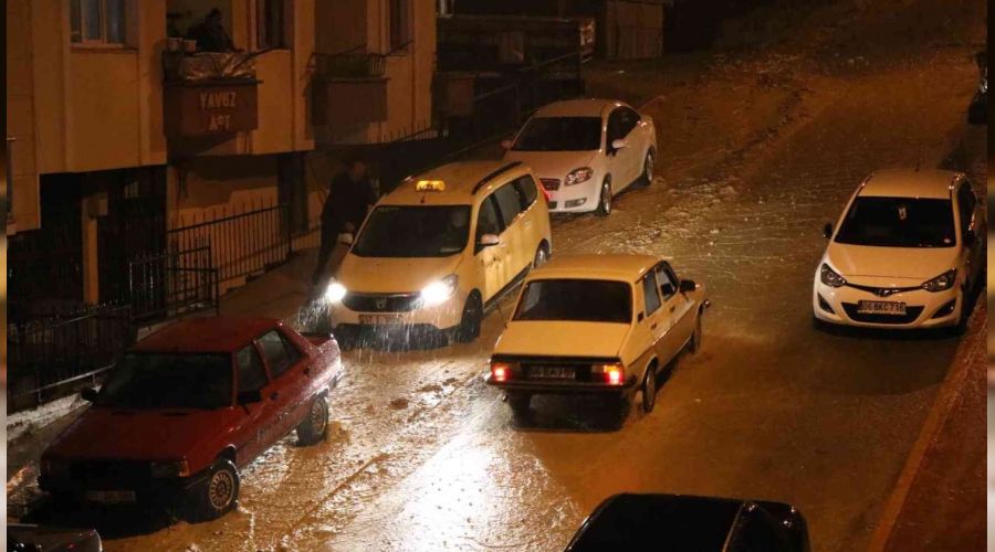 Boyabat'ta sağanak etkili oldu
