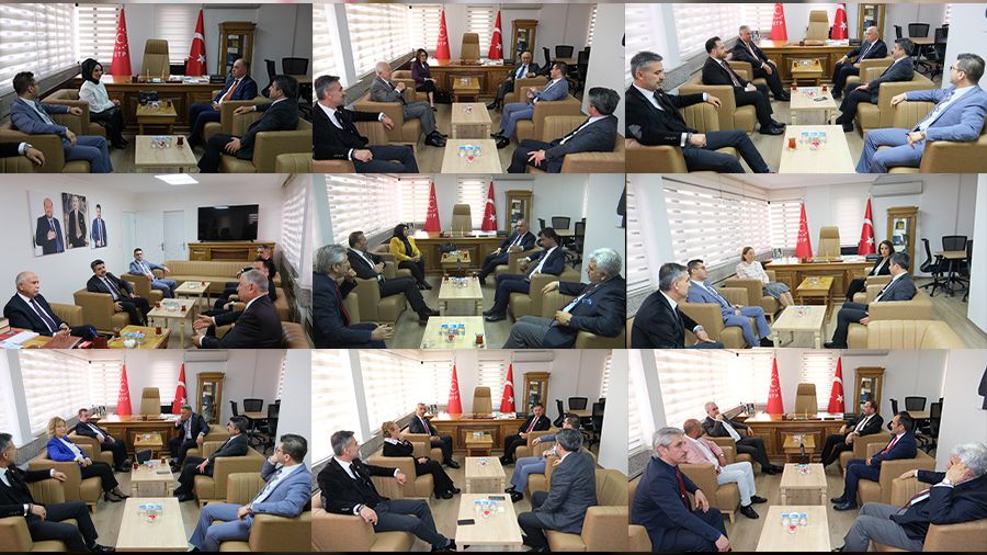 BTP Genel Merkezi�nde yo�un bayramla�ma trafi�i