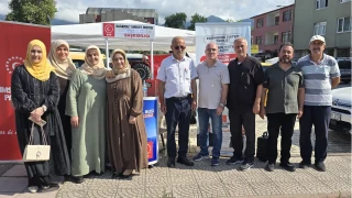 BTP kadroları Kastamonu Cide’de sahaya indi: Stand çalışması, esnaf ve dernek ziyareti
