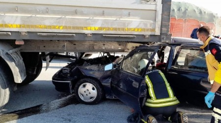 Burdur'da feci kaza: 1 ölü, 2 yaralı