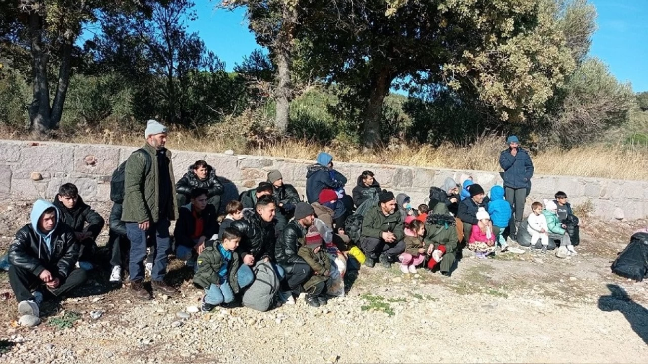 Çanakkale'de 128 düzensiz göçmen yakalandı