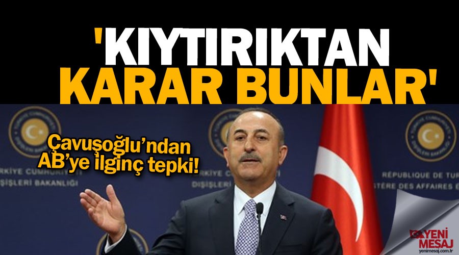 �avu�o�lu'ndan AB'ye yapt�r�m cevab�!