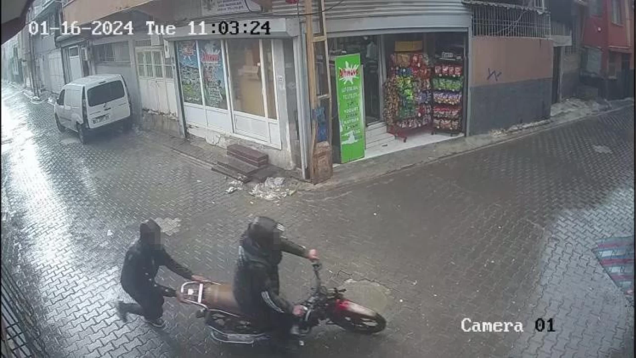Cezaevinden firar etti, motosiklet çaldı